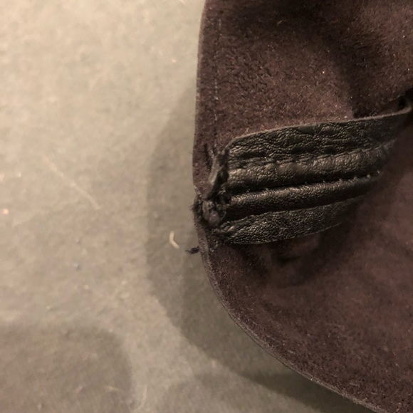 Black Vegan Leather Tote - Picture 6 of 7